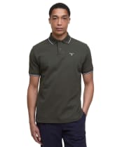 Men's Barbour Fielding Tailored Polo Shirt - Olive