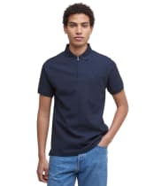 Men's Barbour Backfield Tailored Polo Shirt - Navy
