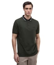 Men's Barbour International Bruce Tipped Polo Shirt - Sage