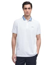 Men's Barbour International Bruce Tipped Polo Shirt - White