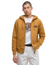 Men's Barbour International Donnington Hoodie - Shaded Mustard
