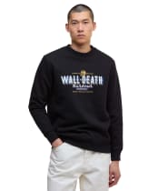 Men's Barbour International Wall Crew Sweatshirt - Black