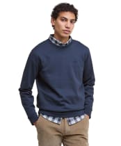 Men's Barbour Lambeth Interlock Crew Neck Sweatshirt - Navy