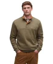 Men's Barbour Haddon Half Zip Sweatshirt - Olive