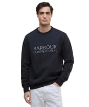 Men's Barbour International Bertie Blackstreak Logo Sweatshirt - Black