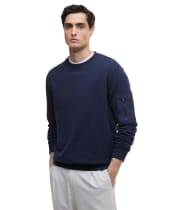 Men's Barbour International Grip Crew Neck Sweatshirt - Navy