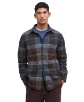 Men's Barbour Chapter Tailored Check Overshirt - Midnight Oak Tartan