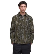 Men's Barbour Boldon Relaxed Wool Blend Overshirt - Forest