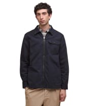 Men's Barbour Harton Relaxed Slub Overshirt - Dark Navy