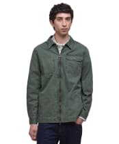 Men's Barbour Harton Relaxed Slub Overshirt - Thyme