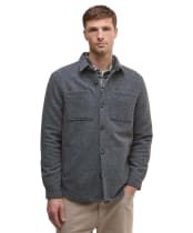 Men's Barbour Marlow Tailored Wool Blend Overshirt - Dark Grey Marl