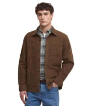 Men's Barbour Regular Moleskin Overshirt - Dark Sand