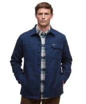 Men's Barbour Giles Regular Twill Overshirt - Navy
