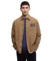 Men's Barbour International Jacks Overshirt - Sandstone