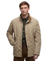 Men's Barbour Shoveler Quilted Jacket - Military Brown