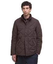 Men's Barbour Winter Chelsea Quilted Jacket - Black Oak / Midnight