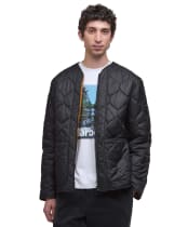Men's Barbour Re-Engineered Utility Liddesdale Quilted Jacket - Black