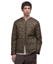 Men's Barbour Re-Engineered Utility Liddesdale Quilted Jacket - Dark Olive