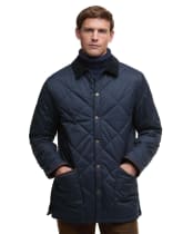 Men's Barbour Winter Country Liddesdale Quilted Jacket - Navy