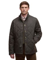 Men's Barbour Winter Shoveler Quilted Jacket - Dark Olive