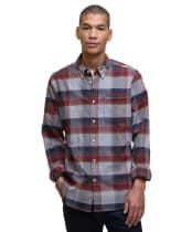 Men’s Barbour Portdown Tailored Shirt - Light Grey Marl