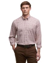 Men’s Barbour Henderson Thermo Weave Shirt - Fired Brick