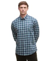 Men's Barbour Turville Regular Fit Shirt - Mallard Green