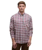 Men's Barbour Turville Regular Fit Shirt - Fired Brick