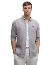 Men's Barbour Linton Tailored Shirt - Dark Oak