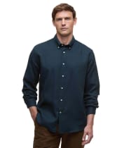 Men's Barbour Tamish Regular Herringbone Shirt - Navy