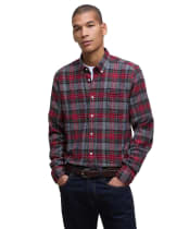 Men's Barbour Ashroad Tailored Checked Shirt - Red