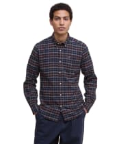 Men's Barbour Haddington Tailored Tartan Shirt - Midnight Oak Tartan