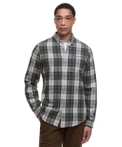 Men's Barbour Sillwith Tailored Checked Shirt - Navy