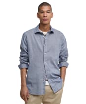 Men's Barbour Elmfield Jacquard Tailored Shirt - Navy