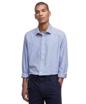 Men's Barbour Graham Striped Tailored Shirt - Navy