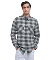 Men's Barbour International Ashby Ombre Shirt - Black