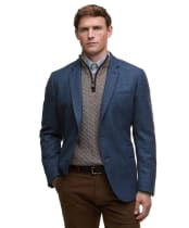 Men's Barbour Firth Moons Herringbone Blazer - Navy