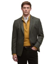Men's Barbour Godfrey Moons Shetland Blazer - Olive