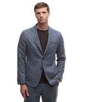 Men's Barbour Kensington Check Blazer - Navy