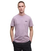 Men's Barbour International Small Logo Tee - Elderberry