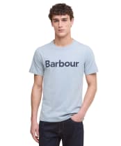 Men's Barbour Logo Tee - Mineral Blue