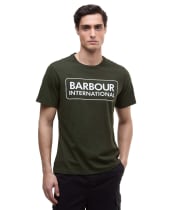 Men's Barbour International Essential Large Logo T-Shirt - Sage / White