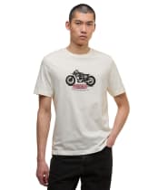 Men's Barbour International Cruise Graphic T-Shirt - Whisper White
