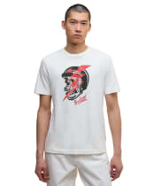 Men's Barbour International Flash Graphic T-Shirt - Whisper White