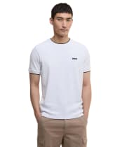 Men's Barbour International Seb Textured T-Shirt - Optic White