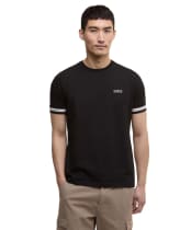 Men's Barbour International Bruce Tipped Cuff T-Shirt - Black