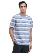 Men's Barbour International Bruce Striped T-Shirt - Cool Blue