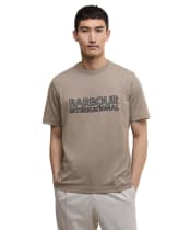 Men's Barbour International Bertie Logo T-Shirt - Brindle