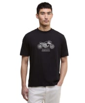 Men's Barbour International Topher Motorbike T-Shirt - Black