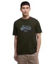 Men's Barbour International Morris Motorbike Graphic T-Shirt - Sage
